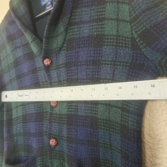 Vtg Polo Ralph Lauren cardigan sweater 100% merino wool, for children sz M 10/12 - Picture 3 of 11